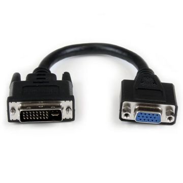 StarTech.com 20cm DVI naar VGA Verloopkabel - DVI-I Mannetje naar VGA Vrouwtje