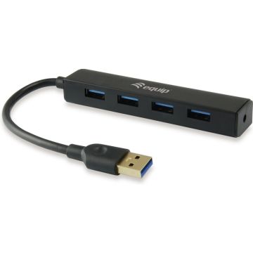 Equip USB-Hub 4Port USB 3.0, zwart