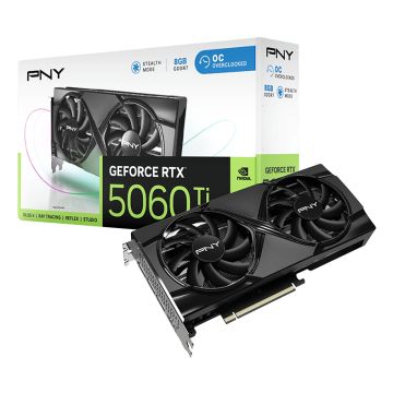PNY GeForce RTX 5060 Ti 8GB Overclocked Dual Fan - Videokaart