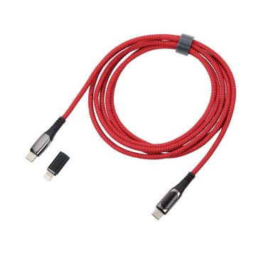Troika SPEEDY XL rood - laadkabel