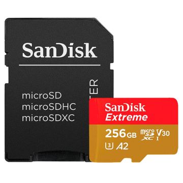 SanDisk Extreme PLUS microSDXC V30 256GB - Flashgeheugenkaart