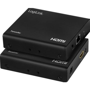 Adap Logilink  HDMI extender/splitter set 1x2-Port 6 GBps, 70m, over LAN