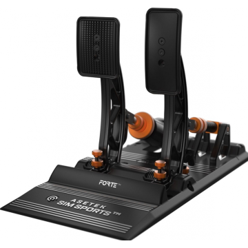 Asetek Simsports Forte Sim Racing Pedals Brake & Throttle - Pedalenset
