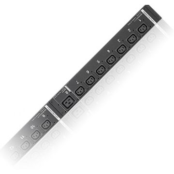 ATEN 30A/32A 24-uitgangen gemeten en geschakeld eco PDU, Gemeten, Geschakeld, Zwart, 24 AC-uitgang(en), C13 stekker, C19 stekker, IEC 60309, 1,6 m