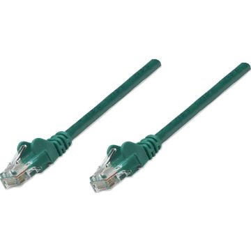 Intellinet Patchkabel RJ45 U/UTP Cat5e 2.0m Hebelschutz groen