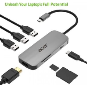 Acer USB Type-C dongle 7-In-1 - Dockingstation
