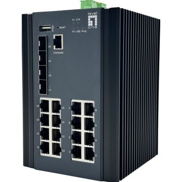 LevelOne Switch 20x GE IGU-2071 16x 1GbE,4x 2.5GbE SFP zwart