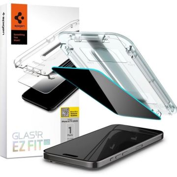 Spigen GLAS.tR EZ Fit - Schermbeschermer voor mobiele telefoon