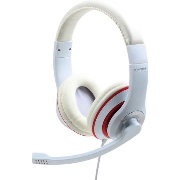 gembird Stereo-Headset met microfoon, Weiß