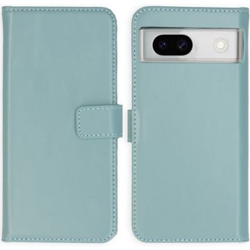 Selencia Echt Lederen Bookcase Google Pixel 8a - Air Blue