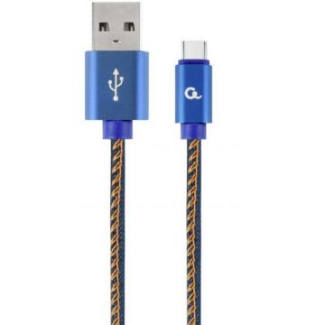 gembird Premium Type-C-USB-Kabel, 1 m, blauw