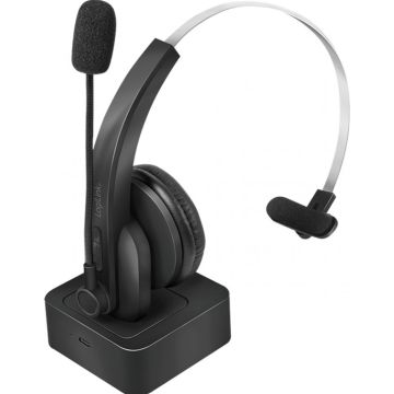 Headset Logilink BT0059 Bluetooth On-Ear WL with charging stand
