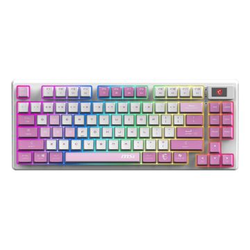 MSI FORGE GK600 TKL W VIOLET US - violet Toetsenbord