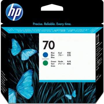 HP 70 - Blauw, groen