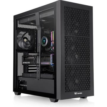 Thermaltake AX500, Full Tower, PC, Zwart, ATX, EATX, micro ATX, Mini-ITX, SSI CEB, SSI EEB, SPCC, Staal, Gehard glas, 18,5 cm