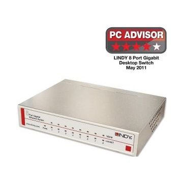 Lindy Network Switch - 8 Poorten