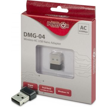 Inter-Tech Wi-Fi 5 USB Nano Adapter DMG-04 Stick 650Mbps