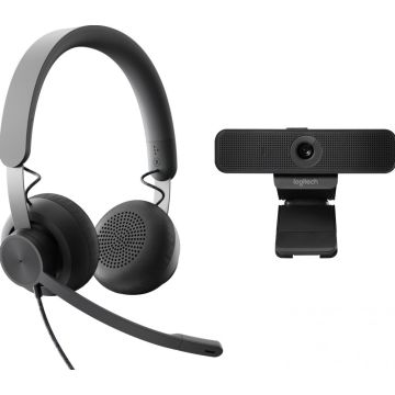 Logitech Zone Wired UC & C925e - Headset + Webcam
