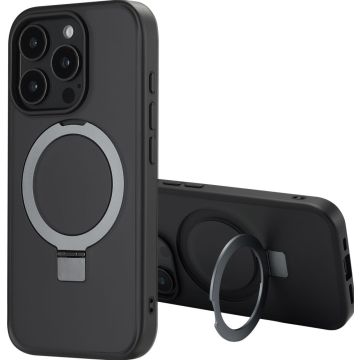 Accezz Ring Stand Backcover met MagSafe iPhone 16 Pro Max - Zwart