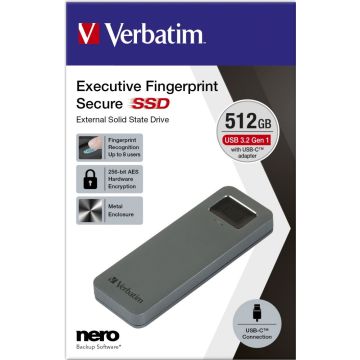 Verbatim Executive Fingerprint Secure 512GB - SSD