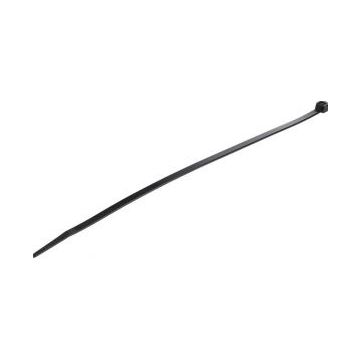 StarTech.com 10"(25cm) Cable Ties, 18"(4mm) wide, 2-58"(68mm) Bundle Diameter, 50lb(22kg) Tensile Strength, Nylon Self Locking Zip Ties wCurved Tip, 94V-2UL Listed, 1000 Pack, Black - Nylon 66 Plastic