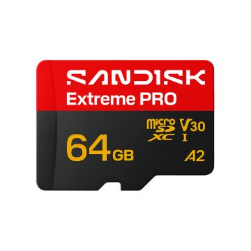 Sandisk Extreme Pro microSD UHS-I 64GB - Flashgeheugenkaart