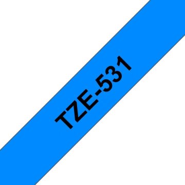 Brother TZe531 - Zwart op blauw