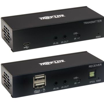 Eaton Tripp Lite Series HDMI over Cat6 Extender Kit with KVM Support, 4K 60Hz, 4:4:4, USBIR, PoC, HDR, HDCP 2.2, 230-ft. (70.1 m), TAA - Videoaudio-uitbreider