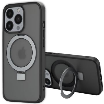 Accezz Ring Stand Backcover met MagSafe iPhone 13 Pro - Zwart