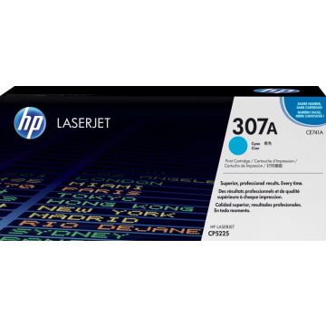 HP 307A originele cyaan LaserJet tonercartridge, 7300 pagina's, Cyaan, 1 stuk(s)