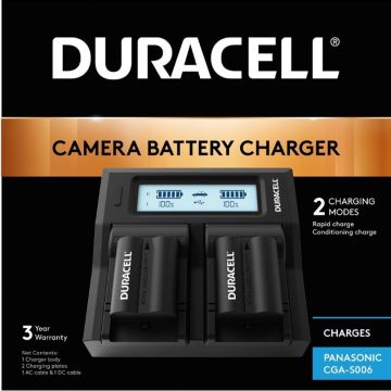 Duracell LED Dual DSLR Battery Charger