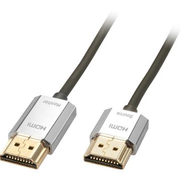 LINDY 3m CROMO Slim Active High Speed HDMI 2.0 Cable with Ethernet and 4K support