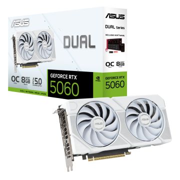 ASUS Dual GeForce RTX 5060 White OC Edition - Videokaart