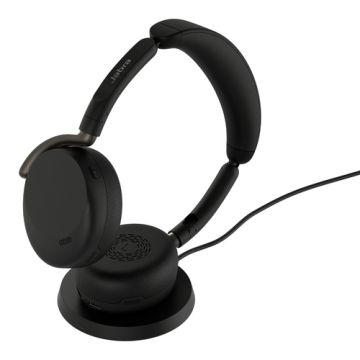 Jabra Evolve3 65 Flex UC Stereo Black (USB-A) +  Oplaadstandaard - Headset