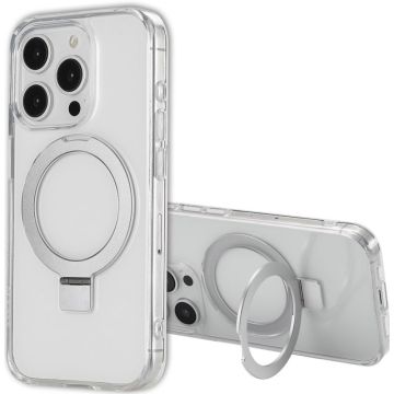 Accezz Ring Stand Backcover met MagSafe iPhone 15 Pro - Transparant
