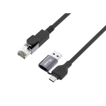 Equip 133103 - Netwerkkabel RJ45 naar USB-A/USB-C