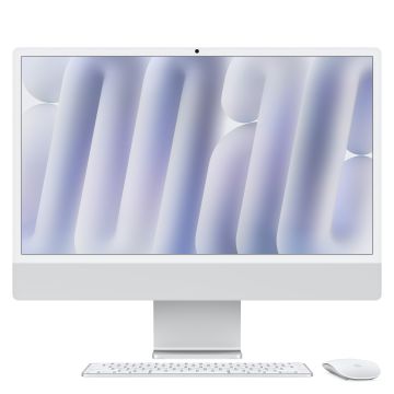 Apple iMac 2024 Zilver - M4 10 core CPU, 10 core GPU, 24GB RAM, 512GB SSD, QWERTZ DE, Zilver