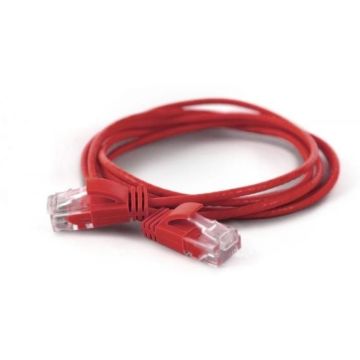 Wantec Patchkabel UTP CAT6a d=2,8mm 0,20m rood