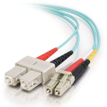 C2G LC-SC 10Gb 50/125 OM3 Duplex Multimode PVC Fiber Optic Cable (LSZH) - Netwerkkabel