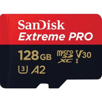 SanDisk Extreme PRO microSDXC V30 128GB - Flashgeheugenkaart