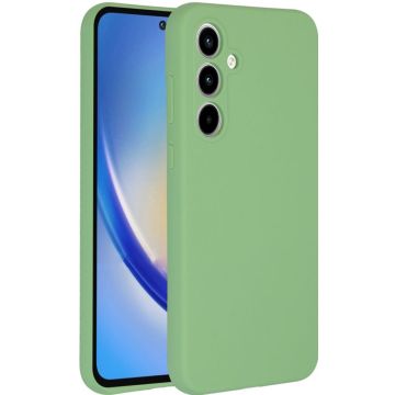 Accezz Liquid Silicone Backcover Samsung Galaxy A35 - Groen