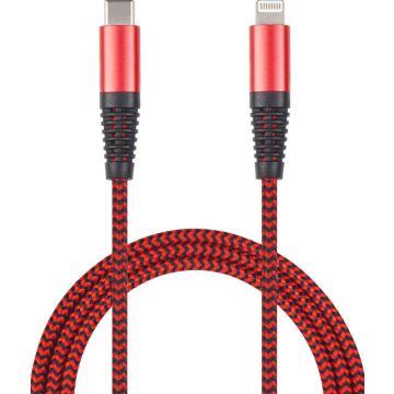 2GO USB gegevenskabel-rood -100cm voor Apple 8-Pin USB Type-C
