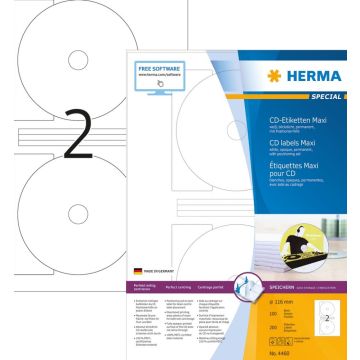 Herma 4460 - CD-etiketten Maxi