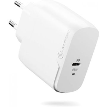 Alogic Lader 65W USB-C EU-Plug weiÃ