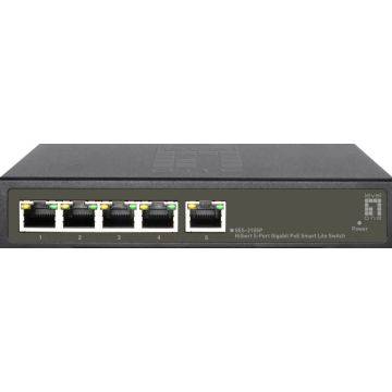 LevelOne Switch 5x GE GES-2105P 60W 4xPoE+