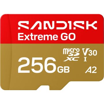 SanDisk Extreme GO microSDHC 256GB - Flashgeheugenkaart