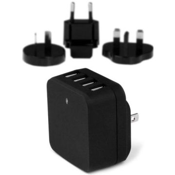 StarTech.com 4-Poorts USB lader - internationale reislader