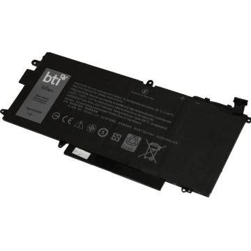BTI K5XWW-BTI - Batterij voor laptopcomputer (gelijk aan: Dell K5XWW, Dell N18GG, Dell 725KY, Dell 451-BBZC, Dell 6CYH6)