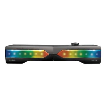Logilink Mobile Soundbar met Party-Light, 2in1 Gaming Sound