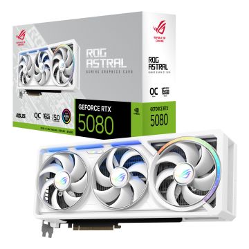 ASUS ROG Astral GeForce RTX 5080 16GB GDDR7 WHITE OC Edition - Videokaart